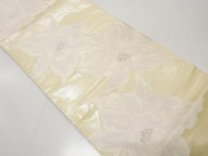 蘭模様織り出し　袋帯